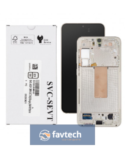 Samsung Galaxy SM-S23 FE S711-LCD Display + WHITE + GH82-32854B